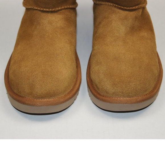 NWOB Ugg Koolaburra Suede Fur Lined Bow Boots Sz 7 - Picture 3 of 11